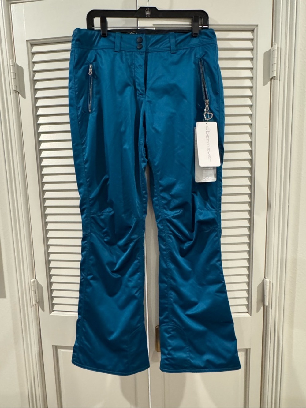 Obermeyer Teal Blue Waterproof Ski Pants